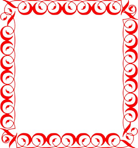 clip art red borders - Clipground