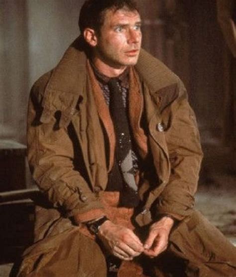 Blade Runner 1982 Rick Deckard (Harrison Ford) Brown Trench Coat