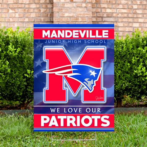 Mandeville Jr. High Yard Sign