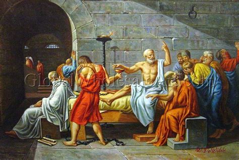 Jacques-Louis David - The Death Of Socrates - Oil Paintings on Canvas