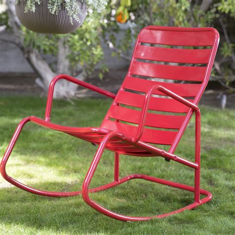 Outdoor Patio Metal Rocking Chairs
