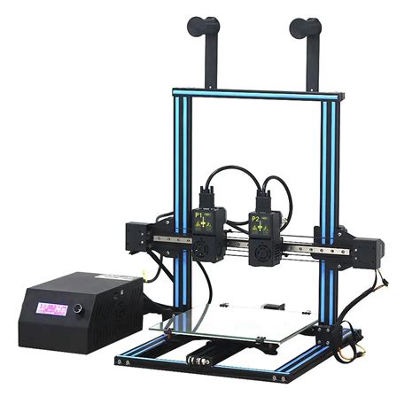 Dual Extruder 3D Printer Kit 300*300*400mm Printing Size Support Dual Nozzle Print with 7 axis ...