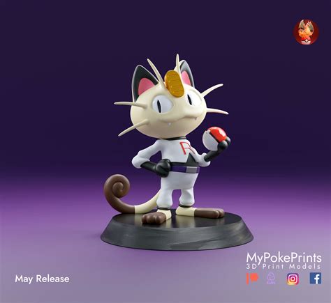 STL file Team Rocket Meowth・3D printable design to download・Cults