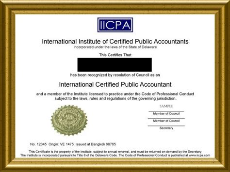 Joanna: CPA certificate!