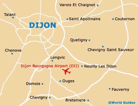 Dijon France Map