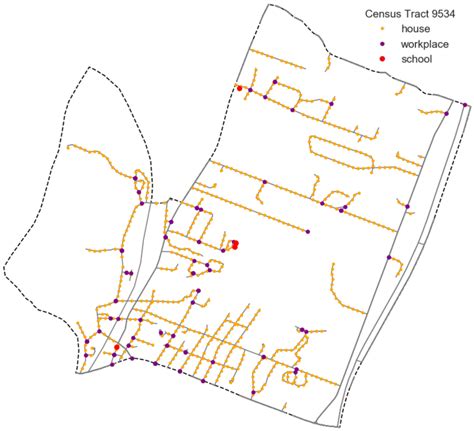 Mapped locations on Census Tract 9534. | Download Scientific Diagram