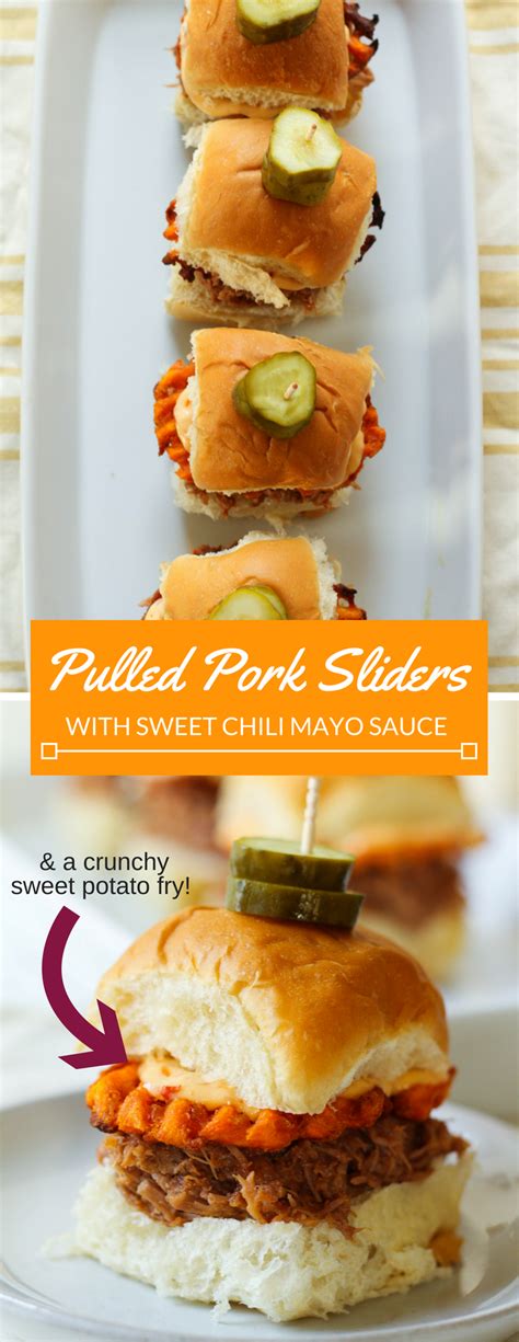 Instant Pot Pulled Pork Sliders with Sweet Chili Mayo Sauce - Zen & Spice