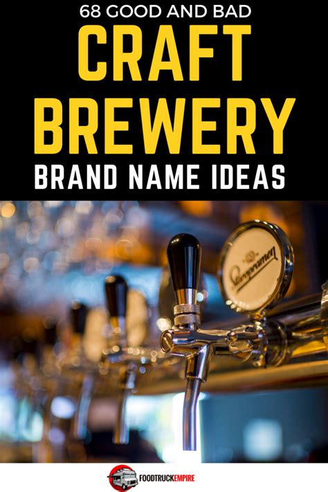 68 Good and Bad Craft Brewery Brand Name Ideas