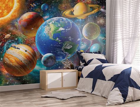 WT46771 - Solar System Wall Mural - by Walltastic