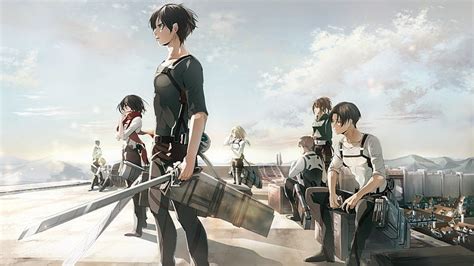 HD wallpaper: Attack On Titan wallpaper, digital art, artwork, anime ...