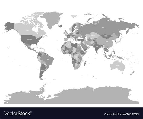 World Map Political With Country Names