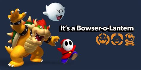 Halloween craft: Bowser pumpkin-carving stencil - Play Nintendo.