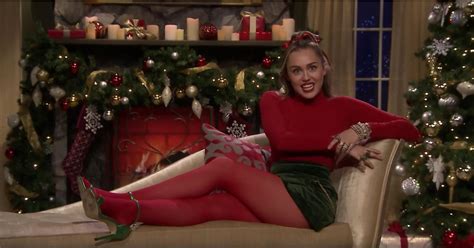 Miley Cyrus's New Version of "Santa Baby" on Jimmy Fallon | POPSUGAR ...