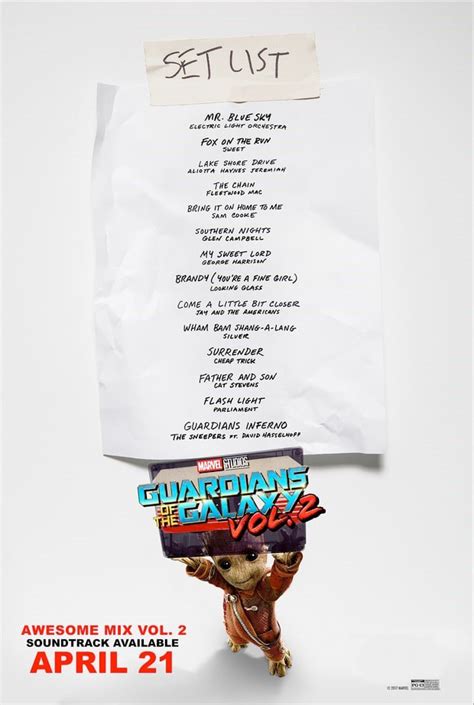 'Guardians Of The Galaxy Vol. 2' Reveals Full Awesome Mix Vol. 2 Tracklist