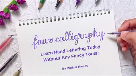 Faux Calligraphy: Learn Hand Lettering Today Without Any fancy Tools! | Seven Brush Strokes ...