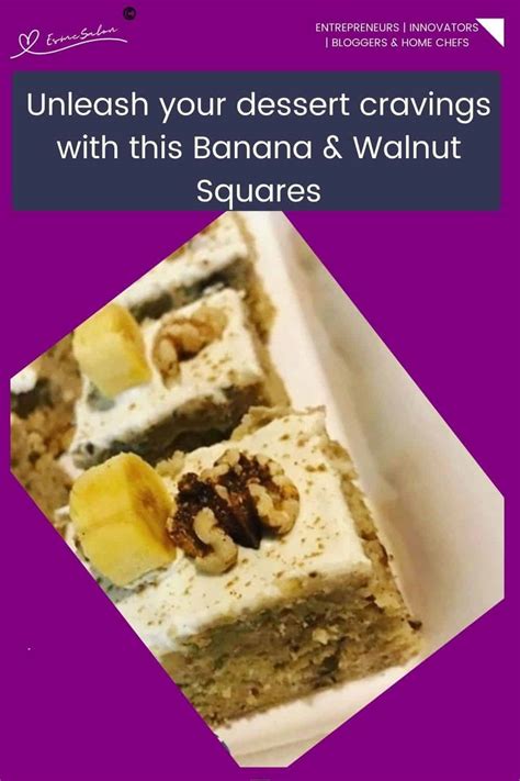 Banana and Walnut Squares Ginger Spiced Cream Cheese Frosting