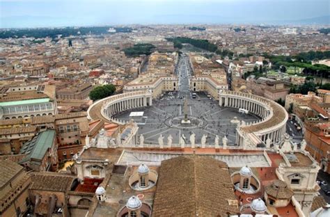 Aerial View Famous Peter Square Vatican Italy — Stock Photo ...