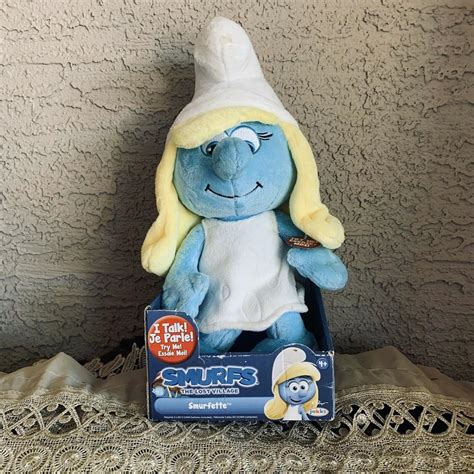 New Smurfette Plush Toy Smurfs The Lost Village 14Inch 2016 Talks ...