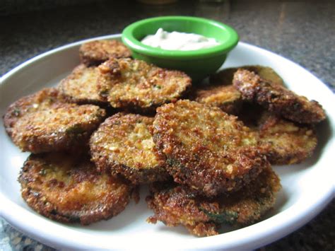 Fried Zucchini Rounds with Aioli Sauce