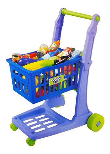 Liberty Imports Deluxe Shopping Cart Toy with Groceries - Supermarket ...