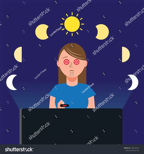 Woman Binge Watching Television Show Via Stock Vector (Royalty Free) 1700278915 | Shutterstock