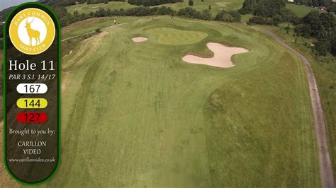 Hart Common Golf Club - hole 11 flyover - YouTube