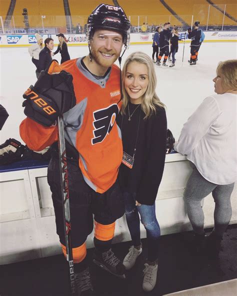 Claude Giroux and Ryanne Breton | Flyers hockey, Philadelphia sports, Philadelphia flyers