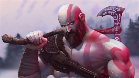 Kratos Hammer, kratos, artwork, games, artstation, HD wallpaper | Peakpx