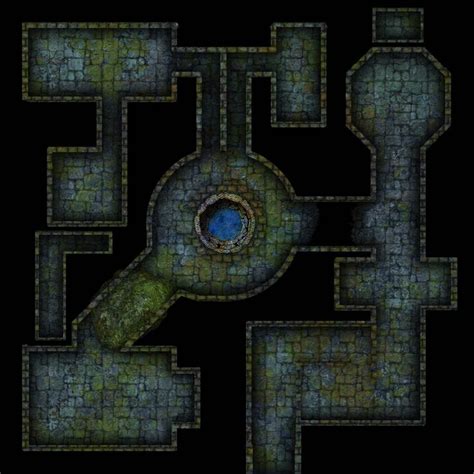 Clean mossy dungeon map for DnD / Roll20 by SavingThrower on DeviantArt Potential Clean Sewer ...