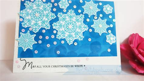 Snowflakes Christmas Card - The Crafty Angels