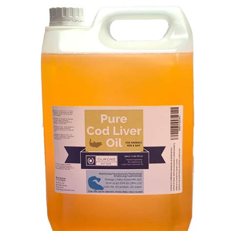 Buy 5 Litres Cod Liver Oil Liquid - Veterinary Feed Animal Grade Fish Oil Online at desertcartUAE