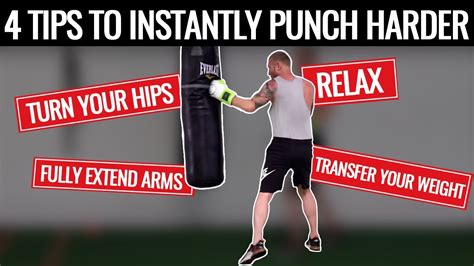 4 Tips to Punch HARDER | How to Punch Harder - YouTube