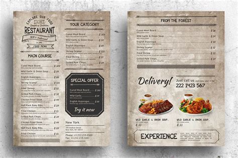 10 Best Restaurant Food Menu Templates - ksioks