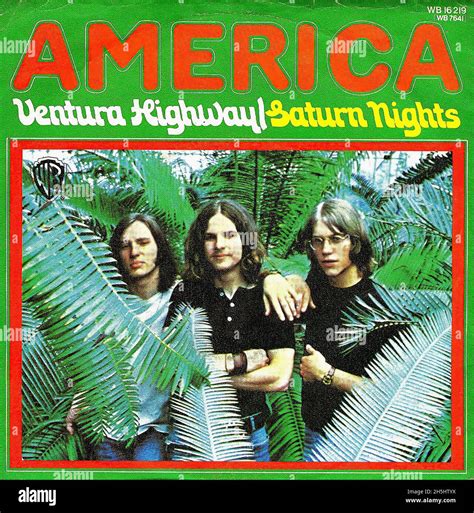 Vintage single record cover - America - Ventura Highway - D - 1972 ...