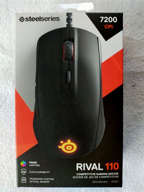 Steelseries RIVAL 110 Competitive Gaming Mouse 7200 CPI / SEALED on ...