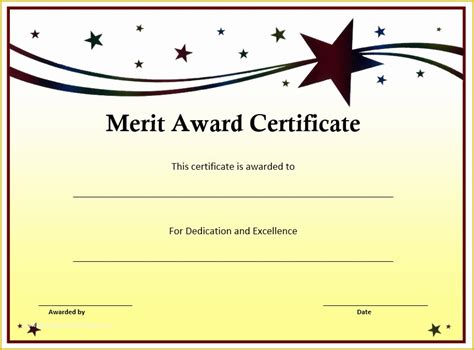 Free School Award Certificate Templates Of Blue theme General Award Certificate Template ...