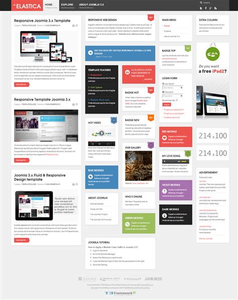 40+ Awesome Free Responsive Joomla Templates 2015