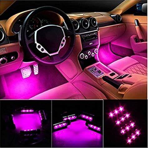 Car Interior Neon Light Tubes Lights, EJ's SUPER CAR 4pcs 36 LED DC 12V ...