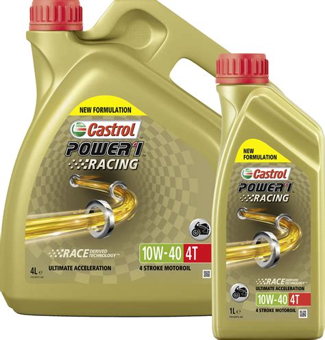 Castrol Power1 Racing 10W-40 HC-syntese, 4-takts motorolie - køb ...