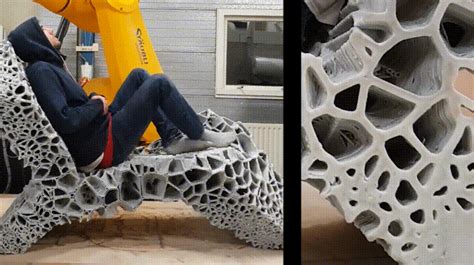 This 3D-Printed Chaise Lounge Doubles as a Daybed | Chaise lounge, 3d printed furniture, Chaise
