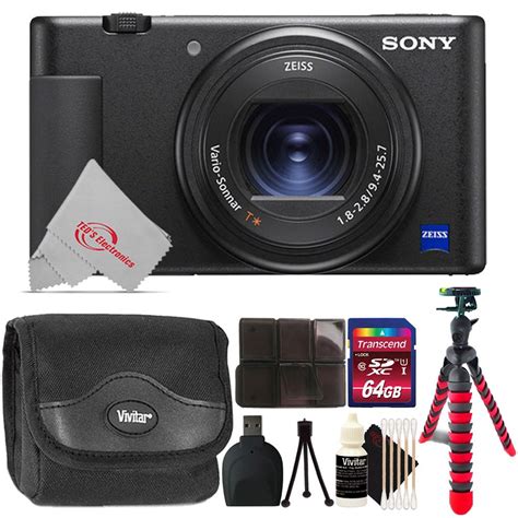 Teds SNY-ZV-1-5-DCZV1/B Sony ZV-1 Digital Camera Black + Essential ...