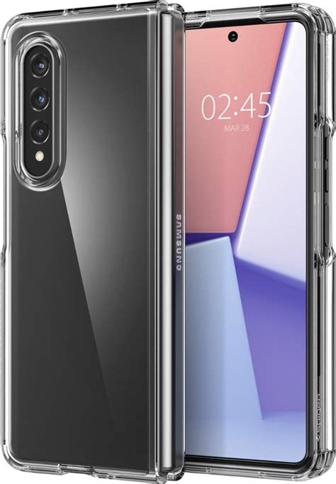 Spigen - Galaxy Z Fold 3 Case Crystal Hybrid - Clear - Gadgetera