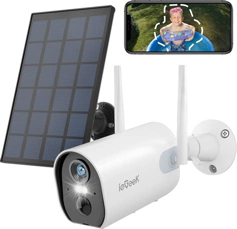 Buy Security Cameras Wireless Outdoor, 2K Solar Powered Outdoor Security Cameras with Spotlight ...