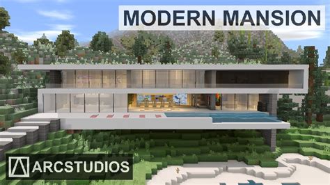 Minecraft Modern Mansion 1 - Mountainside House - DOWNLOAD - Arcstudios ...