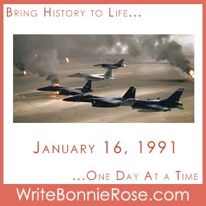 Timeline Worksheet: January 16, 1991, Gulf War Begins - WriteBonnieRose.com