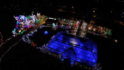 Stan Hywet Hall and Gardens Deck the Hall 2014 Christmas Lights Drone ...