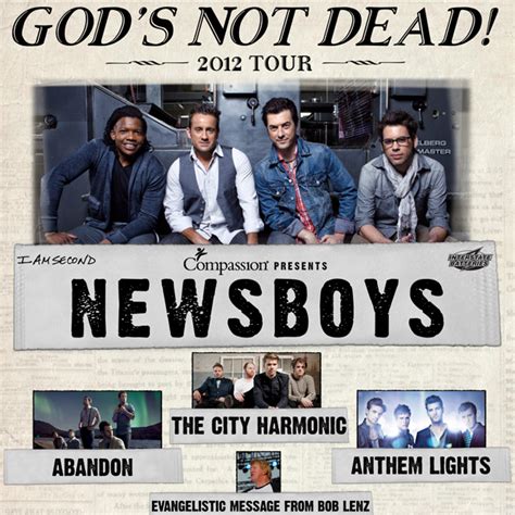 Louder Than The Music - Newsboys Announce 'God's Not Dead World Tour 2012'