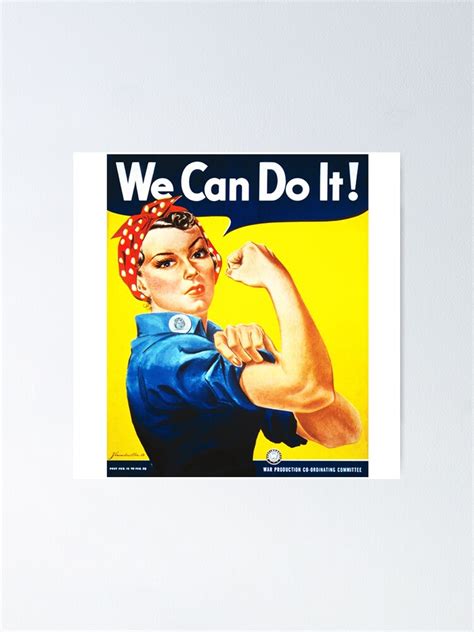 "We Can Do It! (1943) - US Wartime Propaganda Poster" Poster for Sale by 45thAveArtCo | Redbubble