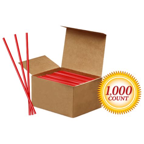 Red Plastic Coffee Stirrers - 1000 Count | Community Coffee