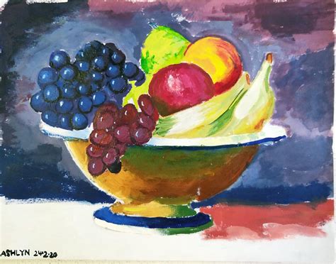 Fruit Bowl - Acrylic Painting by AshlyWolf on DeviantArt